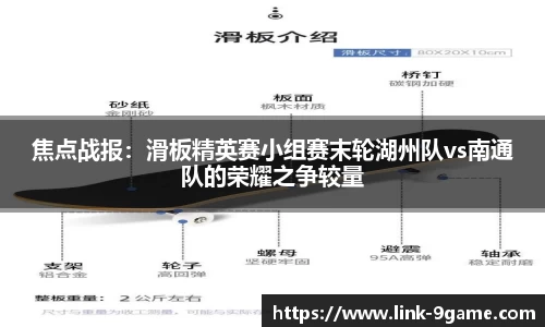 焦点战报：滑板精英赛小组赛末轮湖州队vs南通队的荣耀之争较量